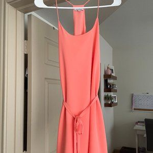 Small Naked zebra dress- coral